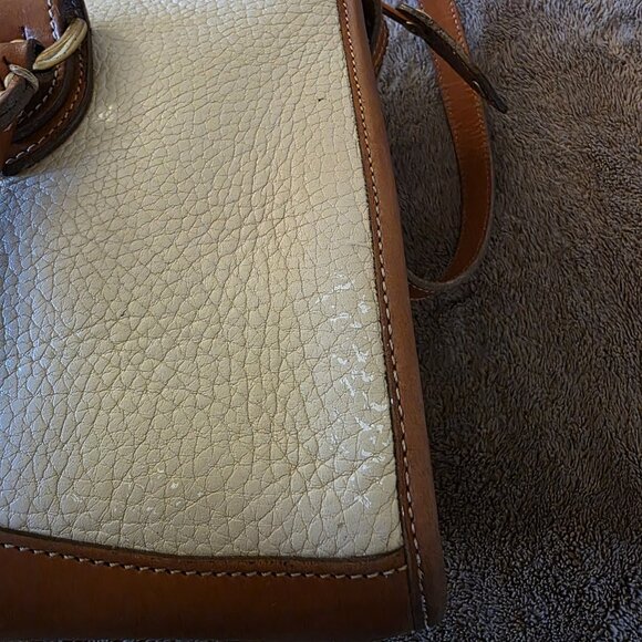 Vintage Dooney & Bourke All Weather Leather Satchel Crossbody USA Authenticated - Picture 6 of 16